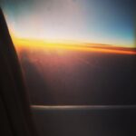 Pooja Kumar Instagram - I love early flights :) #plane #actress #flight #sunrise #sun #beautiful #career