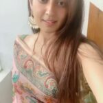 Pranitha Subhash Instagram - Love this saree from @pranam.official ❤️