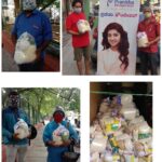 Pranitha Subhash Instagram - Distribution of ration kits to 100 members from the make up artists association of the Kannada film industry on 29.05.2021. Wanted to avoid people queuing up or gathering , hence we had them come at intervals and collect the kits individually. @pranitha_foundation