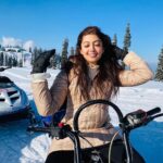 Pranitha Subhash Instagram - Flashback Friday .. snow bike ✨