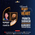 Pranitha Subhash Instagram – In conversation with Sri Sri Ravishankar Guruji 
Tomorrow evening 
Stay tuned.