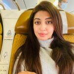 Pranitha Subhash Instagram - Last ✈️ of 2020 PS : Took out my mask to eat (and click a couple of quick selfies, also other passengers were quite distant!)