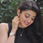 Pranitha Subhash Instagram – I strongly believe a smiling face is the best accessory a woman can have, though a close second is this stunning new aspiration jewellery from @danielwellington 
I’m usually used to adorning chunky jewellery sets, but this dainty necklace paired with the earring and watch is my new go to accessory for all my work meetings. Smile and Shine on!✨
#BeTheOneToGoForIt #danielwellington