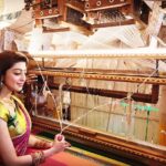 Pranitha Subhash Instagram - This #NationalHandloomDay, let us pledge to support our weavers and artisans who have woven the cultural fabric of our vibrant nation through their creativity. #savetheweave #vocal4handmade #vocal4handloom
