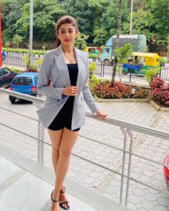 Pranitha Subhash Instagram - Feels like it’s been forever since I did this.. Blazer - @zaraindiaofficial @zara For the Volkswagen event yesterday Styled by @harmann_kaur_2.0 ✨
