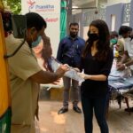 Pranitha Subhash Instagram - A Productive day today was! Auto rickshaws have started plying in the city and it’s very important to maintain good hygiene at a time like this . Transparent Sheets/shields to separate the customer and the auto drivers is a must . Thought we can provide this to 100+ drivers along with a bottle of chemical to sanitise handles and interiors of the auto between customers to prevent further spread of the virus . Made a time lapse version so it doesn’t take up ur time..