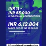 Pranitha Subhash Instagram - Hey everyone, first of all thankyou, but our target is about 500 families , requesting you to head over to the Link in Bio to contribute ! ❤️ and 🤗