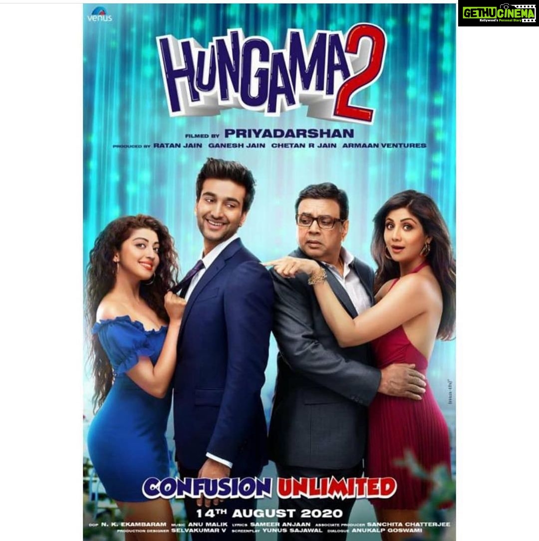 Pranitha Subhash Instagram - Get ready for Confusion Unlimited as Priyadarshan & Ratan Jain return with reboot of everyone's favorite comedy entertainer #Hungama2. Produced by #RatanJain, Hungama2 will release on 14 Aug #Priyadarshan #PareshRawal @TheShilpaShetty @MeezaanJ @pranitha.insta @Venusmovies @hungama2film