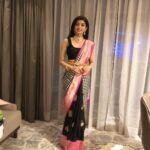 Pranitha Subhash Instagram - Here’s how I Styled my Moms Sari for a friend’s wedding recently .. what do u guys think ?? #sarinotsorry #kanjivaram #silksari