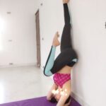 Pranitha Subhash Instagram - Trying hard to maintain the “yoga face”! Happy international Yoga Day!