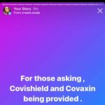 Pranitha Subhash Instagram - Do make best use of the vaccination Mela for you or your staff whether first or second dose ..