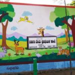 Pranitha Subhash Instagram - Glimpses from the painted school . Thankyou Campus to communty for volunteering for us . #savegovtschools ! Hassan, Karnataka