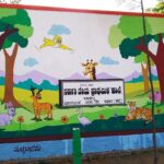 Pranitha Subhash Instagram – Glimpses from the painted school . Thankyou Campus to communty for volunteering for us . #savegovtschools ! Hassan, Karnataka