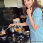 Pranitha Subhash Instagram - Making karjikay:) or kadabu .. what do you call it at home ..