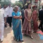 Pranitha Subhash Instagram – Absolutely wonderful meeting Sudha Murthy ma’am today. Had always known her to be the epitome of simplicity .. but to actually interact with her was something else .. It’s amazing how she puts in an effort to have a conversation with people around her.. something I’ve not seen even in stars who are humble .. at the Rajyotsava celebrations at the Regional Passport Office Bangalore today..