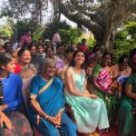 Pranitha Subhash Instagram - Unadulterated smiles 🌸 Nishkalmasha manasugalu #GovernmentSchoolAdoption #Savethegovernmentschoolsinitiative #Hassan