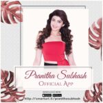 Pranitha Subhash Instagram - Hey guys! I have a big announcement for you guys!! 🤗I have launched my very own official app called Pranitha Subhash Official App.❤ There is a surprise Sooooon for you guys!! 🤗 See you there! Click on link in bio to download. #PranithaSubhash #Pranitha #BeSeen #FansLove
