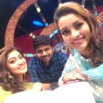 Pranitha Subhash Instagram – #Latergram #superlatergram with renu desai garu and anil garu for the finale of #neetonedance