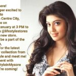 Pranitha Subhash Instagram - Hey there! I’m super excited to come to Forum Centre City, Mysore on 24th January at 3 PM to launch @lifestylestores brand new store. Come be a part of the launch, shop for the latest trendy collection from Lifestyle and meet me! Comment with #LifestyleinMysore