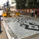 Pranitha Subhash Instagram - Church street blore coming up like no other road in india.. made of granite cobble stones.. can't wait for it to be complete . Church Street