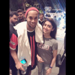 Pranitha Subhash Instagram - #FanGirl #Ronaldinho #premierfutsalleague #