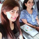 Pranitha Subhash Instagram - with mommy ✈️