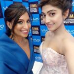 Pranitha Subhash Instagram - #Repost @missmalini (@get_repost) ・・・ We just had our #PerfectSelfie moment @pranitha.insta thanks to my trusted #VIVOV5s at #VIVOSIIMA 😁 You like? @vivo_india