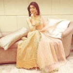 Pranitha Subhash Instagram - Adding a dash of peach around ☺ 💖💖💖 ✨ #Lehenga: @vaishalicouture #Accessories: @accessoriesbyanandita #Styledby @officialanahita