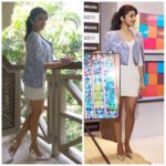 Pranitha Subhash Instagram – #swiperight #aboutyesterday #samsung #event #launch #productlaunch #tajwestend #bangalore #qledtv #wearing @behindtheseamsindia #styledby @officialanahita #pumps from #zara @zaraindiaofficial #summer #summercolours #pranitha