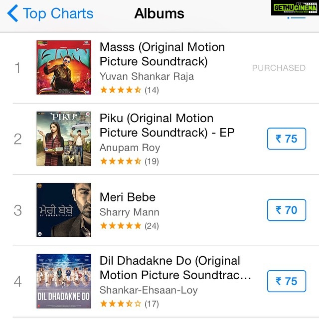Premgi Amaren Instagram - MASSS number 1 in iTunes ☝️