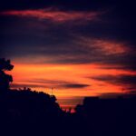 Premgi Amaren Instagram – Red clouds ⛅️☁️