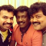 Premgi Amaren Instagram - At MASSS shooting spot with Karunas and Sriman