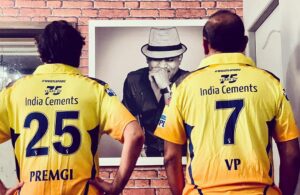 Premgi Amaren Instagram - CSK 🏆 @venkat_prabhu @itsyuvan ❤️❤️