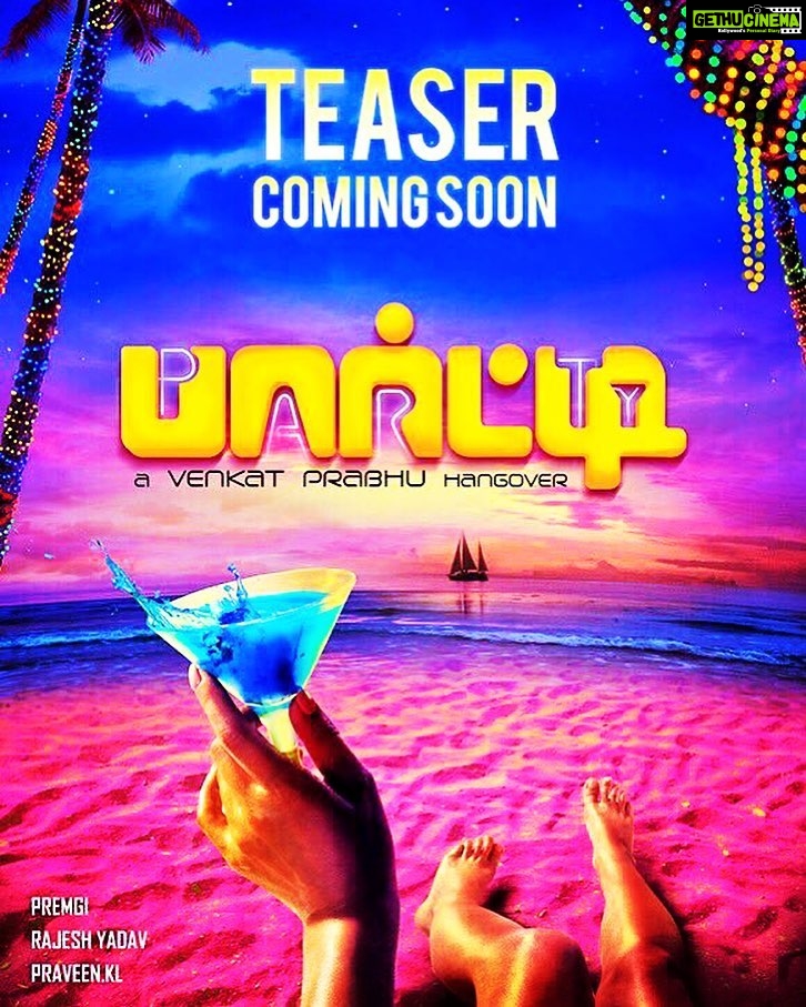 Premgi Amaren Instagram - Party teaser coming soon 🍾🥂 
