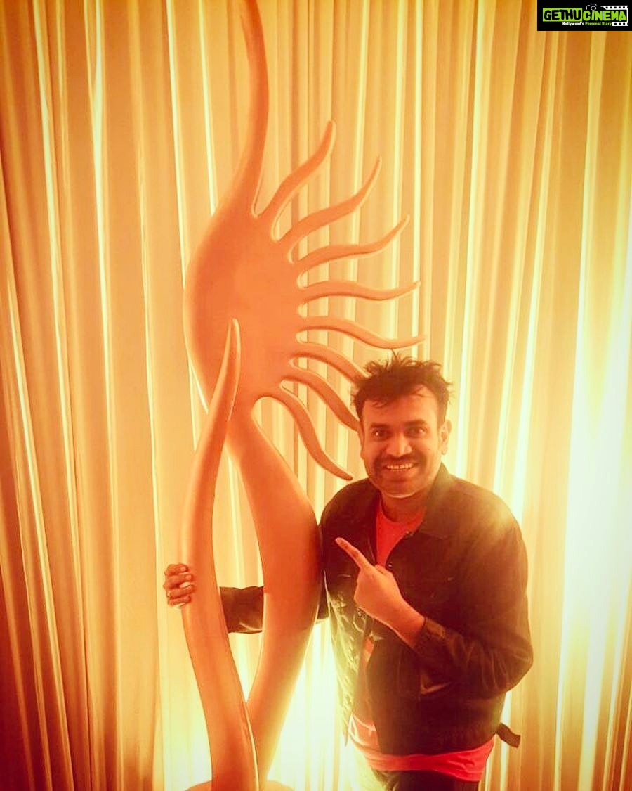 Premgi Amaren Instagram - Thank you iifa for giving me the biggest award - lifetime achievement award 😂😂😂