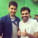 Premgi Amaren Instagram - First time shooting with Super Star Mahesh Babu Garu in Hyd 👍👍 Very Very Happy 😎😎