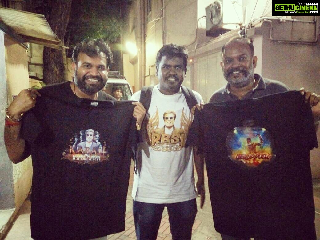 Premgi Amaren Instagram - Thanks to RBSI for gifting us THALAIVAR'S Kabali T shirts 🔥🔥🔥🙏🙏🙏