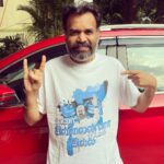 Premgi Amaren Instagram – Thanks a lot @colour_crafts_  for gifting me THALAIVAR T-shirt 🤘