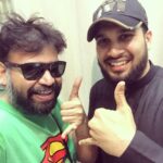 Premgi Amaren Instagram - With Dubai rockstar Ameen bro 🤘🤘