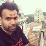 Premgi Amaren Instagram – A selfie from the top of the temple gopuram At Soumya Narayana Perumal Temple thirukoshtiyur 🙏🙏🙏 The first perumal temple in the world 🙏🙏🙏