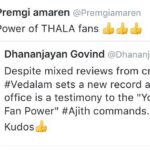 Premgi Amaren Instagram – Power of THALA fans 👍👍👍