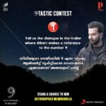 Prithviraj Sukumaran Instagram - #Repost @prithvirajproductions with @download_repost ・・・ #9Tastic Contest - Question 1 സിനിമയുടെ ട്രെയിലറിൽ 9 എന്ന സംഖ്യ ആൽബർട്ട് സൂചിപ്പിക്കുന്ന സംഭാഷണം ഏതാണെന്ന് ഞങ്ങളോട് പറയൂ Post your answer as comment with #9TASTIC | Watch Trailer of #9Movie for clues 😉 - http://bit.ly/9FilmTrailer - Link in Bio #9TheFilm
