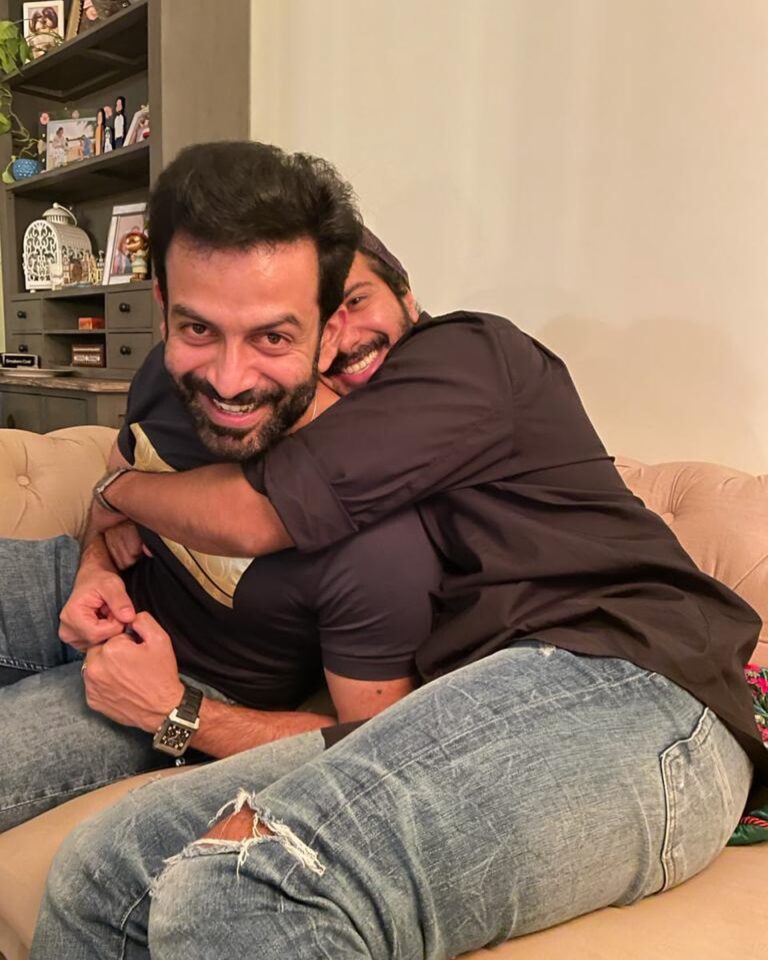 Prithviraj Sukumaran Instagram - Happy birthday brother man! You’ve become so much more than a friend to Supriya, me and Ally! The coolest dude and the nicest guy rolled into one..you deserve every bit of success you’ve earned! I now know in person how passionate you are about your craft and cinema..and how proudly you wear the Big M surname! To family, cinema, cars and seeing our little girls grow up together! Love you loads! ❤️❤️❤️ @dqsalmaan