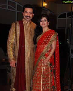Prithviraj Sukumaran Instagram - 10 years ❤️ Not everyone is lucky enough to find a best friend, soulmate and partner all in the same person. We’ve celebrated together when the whole world was cheering, and we’ve held hands when it seemed like the whole world was trying to pull us down. Mother to my wonderful child, and the strength that’s held me together, this woman deserves a medal for having put up with me for the last 10 years! I love you Sups! To the next 10 and forever! ❤️