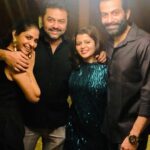 Prithviraj Sukumaran Instagram - Happy anniversary to you both and happy birthday Anu @poornimaindrajithofficial @indrajith_s 🤗🤗🤗❤️❤️❤️