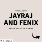 Prithviraj Sukumaran Instagram – #Repost @aplgirlup with @make_repost
・・・
TRIGGER WARNING: 
On June 19th, P Jayaraj and his son Bennicks were picked up for questioning by the cops in Santhankulan for violating lockdown rules for keeping their shops open past 9pm. They were beaten to death and sexually assaulted by the police. Bennicks died at the Kovilpatti General Hospital on June 22nd, while his father died in that same hospital on June 23rd. ✍ @__.wherearetheturtles.__  @tashhhh_r @neru_stan_account

Reference Links: 
https://www.thehindu.com/news/national/tamil-nadu/father-son-die-in-judicial-custody-in-sattankulam-
tension-prevails/article31897154.ece
https://www.newindianexpress.com/states/tamil-nadu/2020/jun/24/thoothukudi-2-traders-die-in-
custody-shops-to-shut-on-wednesday-2160562.html
https://www.newindianexpress.com/states/tamil-nadu/2020/jun/23/father-and-son-duo-allegedly-killed-
in-police-custody-for-opening-shop-beyond-time-in-tamil-nadu-2160262.html
https://www.thehindu.com/opinion/editorial/senseless-deaths-the-hindu-editorial-on-tamil-nadu-
custodial-deaths/article31917471.ece
https://timesofindia.indiatimes.com/city/chennai/man-son-die-in-custody-relatives-traders-complain-of-
police-torture/articleshow/76539691.cms
https://www.thehindu.com/news/national/tamil-nadu/high-court-to-monitor-custodial-death-
case/article31910084.ece
#justiceforjayarajandfenix #justiceforjayarajandbennix #justiceforjayarajandfeniz #stopolicebrutality #justice