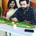 Prithviraj Sukumaran Instagram - This picture was taken during last Vishu. We had an amazing lunch that day with the families of all those who help us be who we are, day in and day out. This year our family like many others is split apart by thousands of miles due to corona virus and the subsequent lockdown. However, We still hope and pray that all of us can be united with our loved ones really soon. #HappyVishu