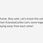 Prithviraj Sukumaran Instagram - Stay home. Stay safe. Let’s knock this out together! #JanataCurfew Let’s come together by staying away from each other! @therealprithvi @poffactio #Covid19 #BreakTheChain #SocialDistancing
