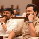 Prithviraj Sukumaran Instagram - With #Chiranjeevi sir at the Kerala launch of #SyeraNarasimhaReddy What an absolute gem of a man! Humility and grace personified. I’m thrilled that you bought the rights to #Lucifer and will forever be sorry that I couldn’t take up your offer to be part of #SNR sir! Can’t wait for the film to release! 😊🙏