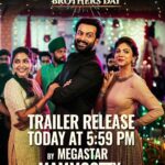 Prithviraj Sukumaran Instagram – #BrothersDay online trailer launch through #Mammuka ‘s official page! Today 5:59PM IST!